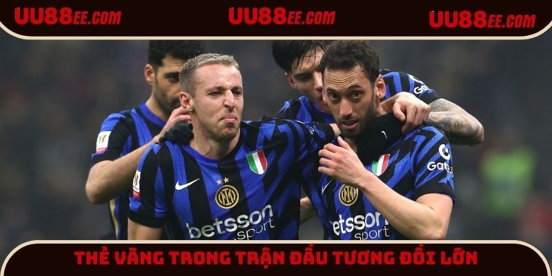 Số thẻ vàng xuất hiện tương đối lớn
