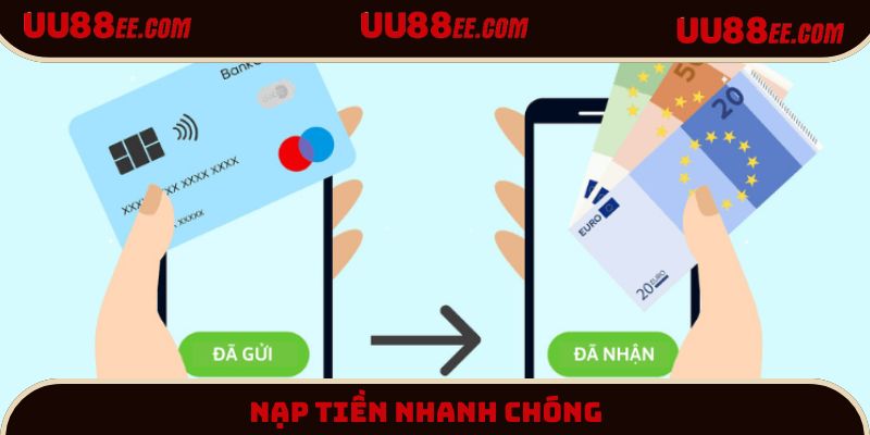 Nạp tiền cần thực hiện chuẩn xác từng bước
